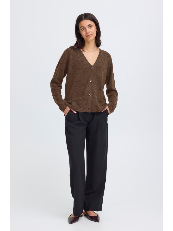 

Fransa Кардиган с длинным рукавом FRELISE, стандартный крой, цвет Rain Drum Melange