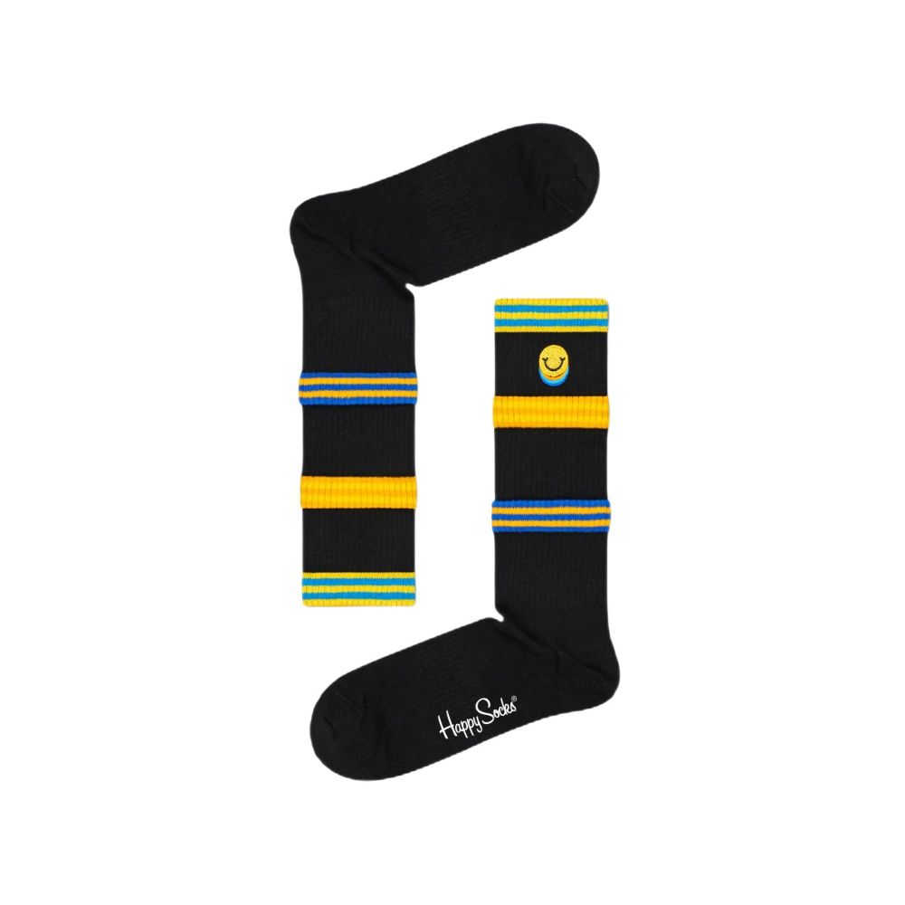 

Черный хлопковый носок Happy Socks