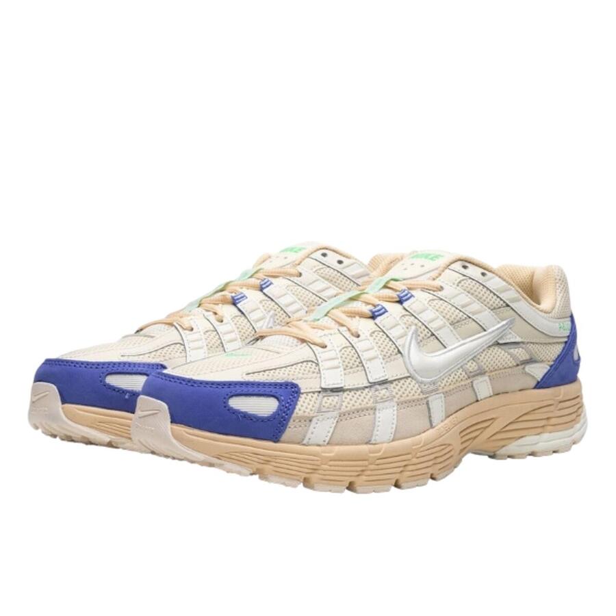 NIKE Кроссовки P-6000 Athletic Department, цвет: кокосовое молоко, средне-синий — фото 2