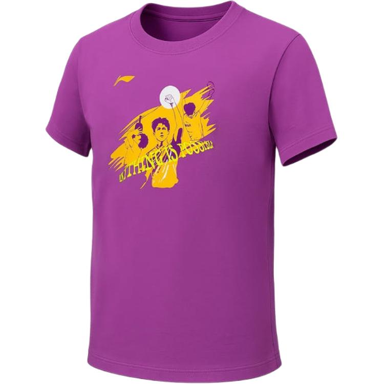 

LINING Футболка для настольного тенниса Unisex Plum Purple, Фиолетовый, LINING Футболка для настольного тенниса Unisex Plum Purple