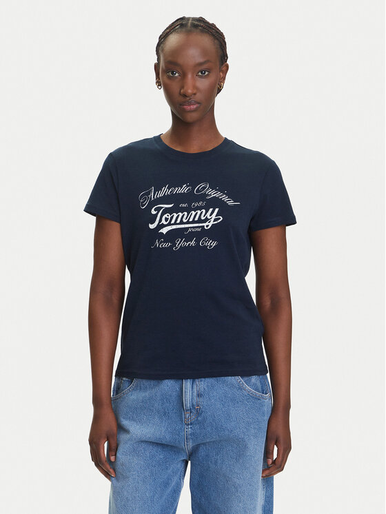 

Футболка обычного кроя Essential DW0DW21404 Tommy Jeans, синий