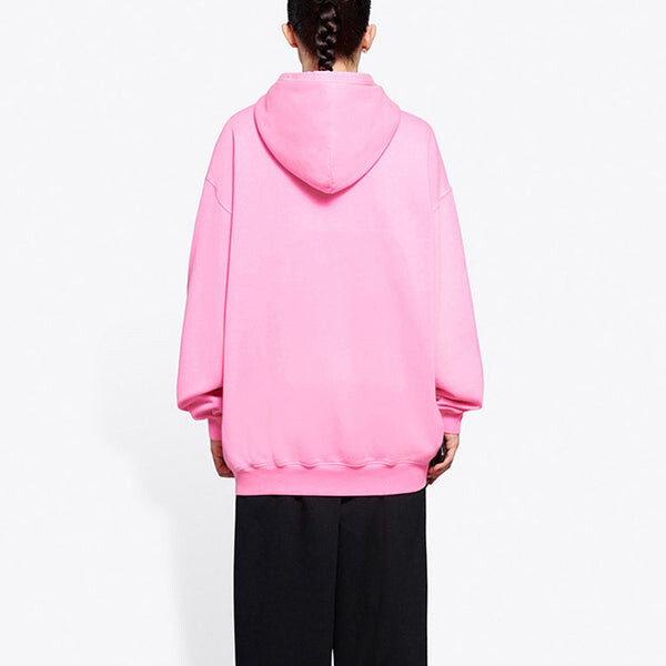 Свитер sponsor hoodie pink red Balenciaga, красный — фото 4