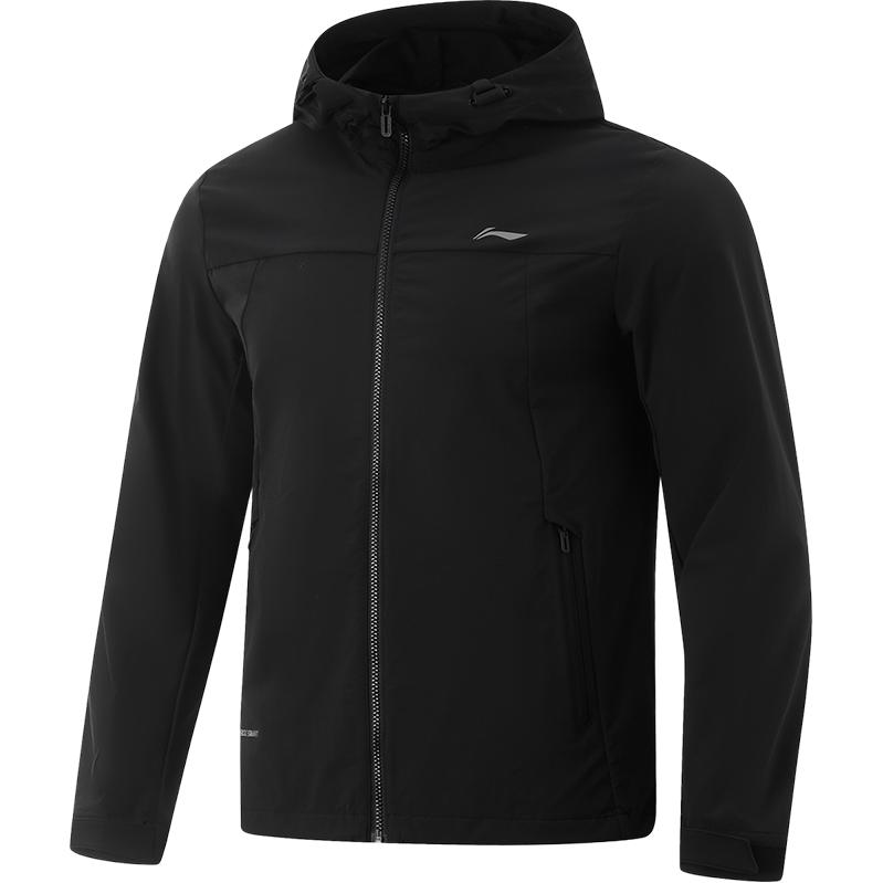 

LINING Фитнес куртка тренч черный мужской, Black