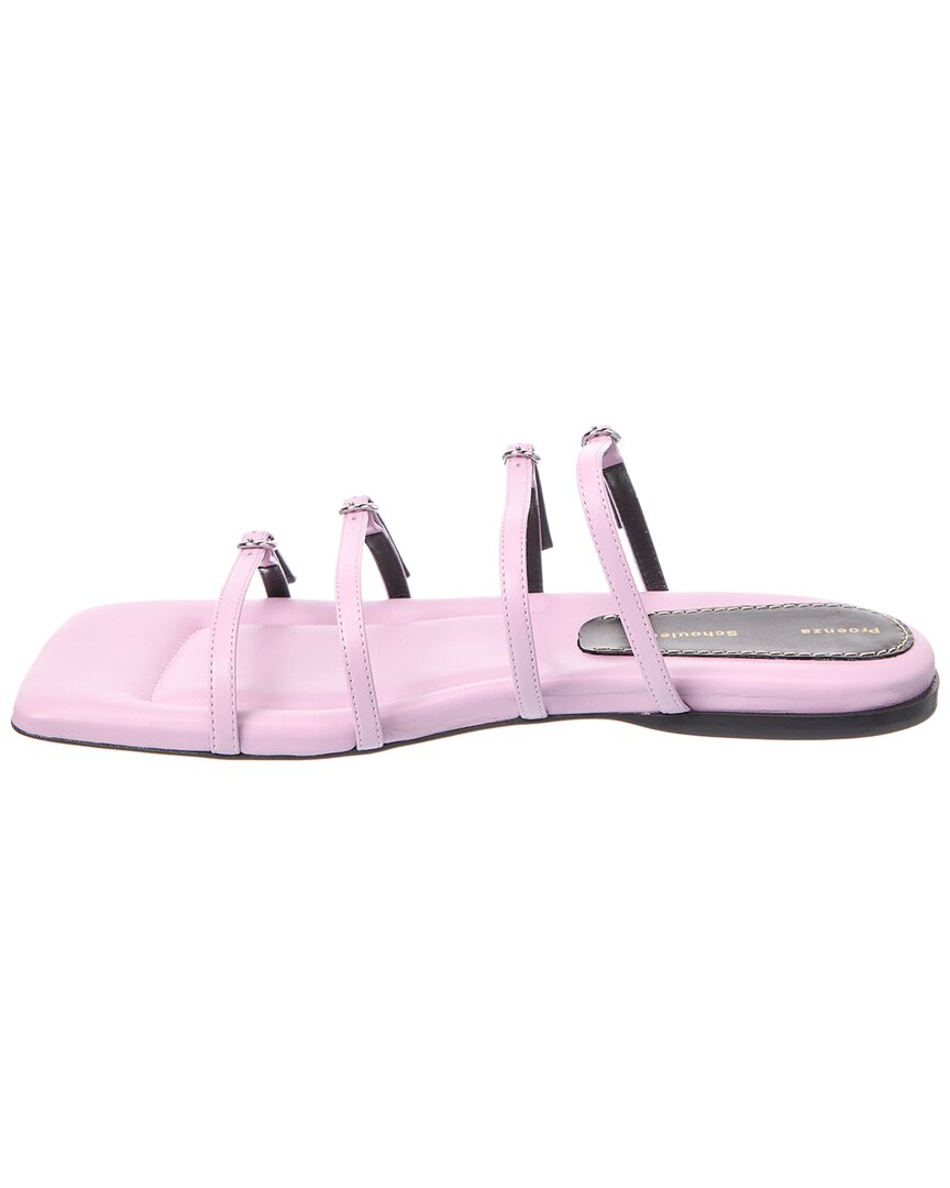 Proenza Schouler Leather Sandal, фиолетовый — фото 2