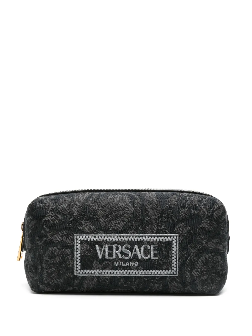 

Косметичка с вышитым логотипом VERSACE, черный