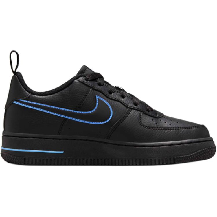 Низкие кроссовки Air Force 1 Lv8 с противоскользящим покрытием и износостойкими элементами для детей Nike, черный — фото 2