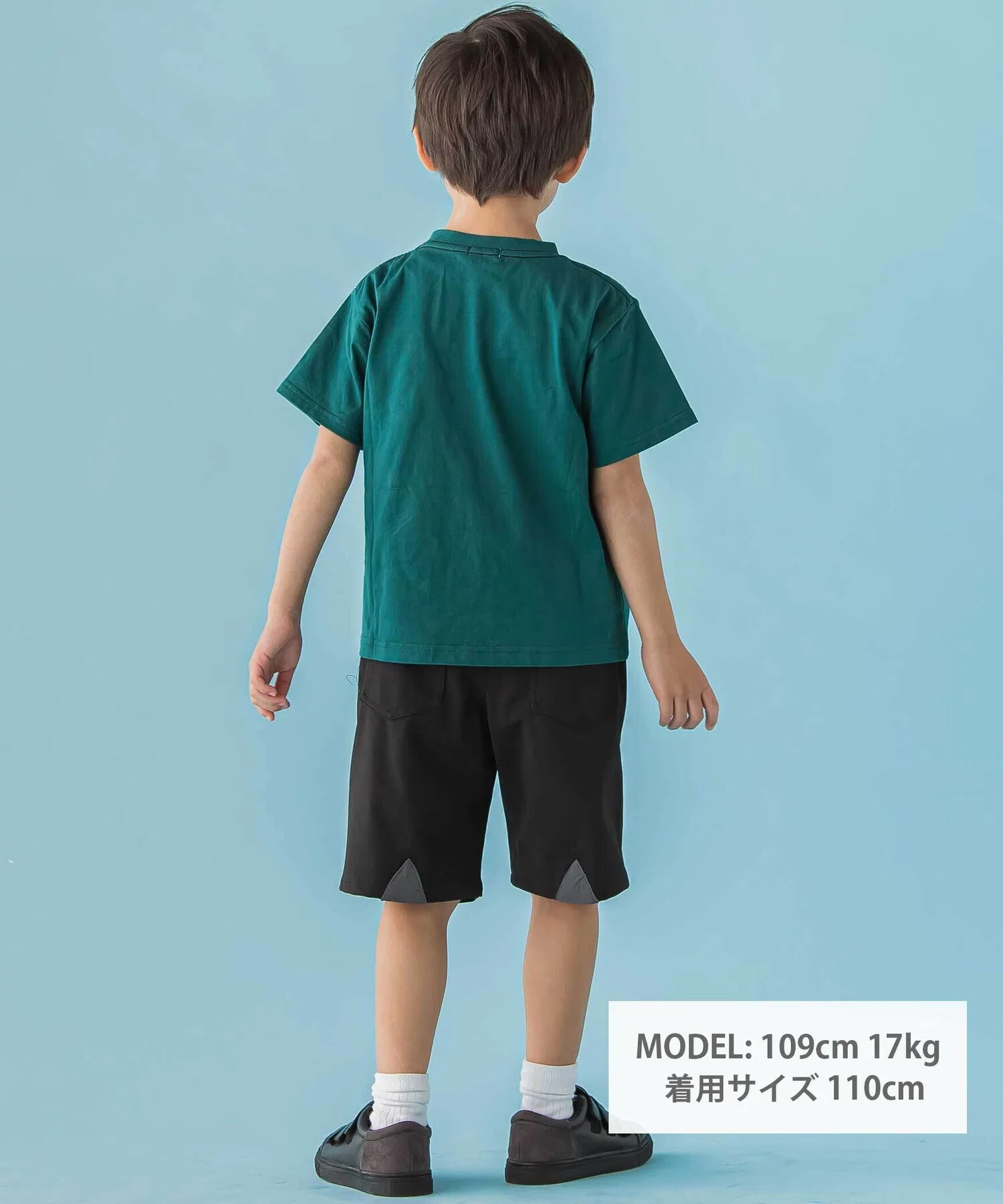 Детские шорты с треугольными вставками BeBe Petits Pois Vert зелёные — фото 2
