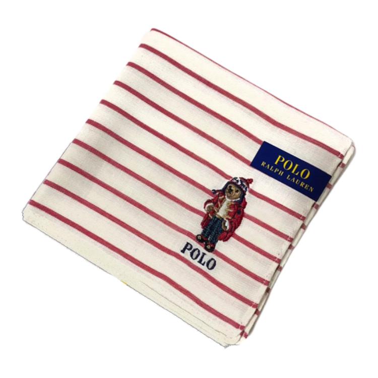 

Polo Ralph Lauren Хлопковый шелковый шарф унисекс красно-белый, Red White