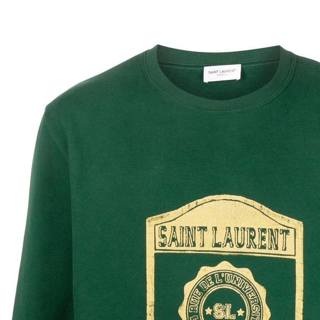 Толстовка мужская зеленая Saint Laurent, зеленый — фото 2