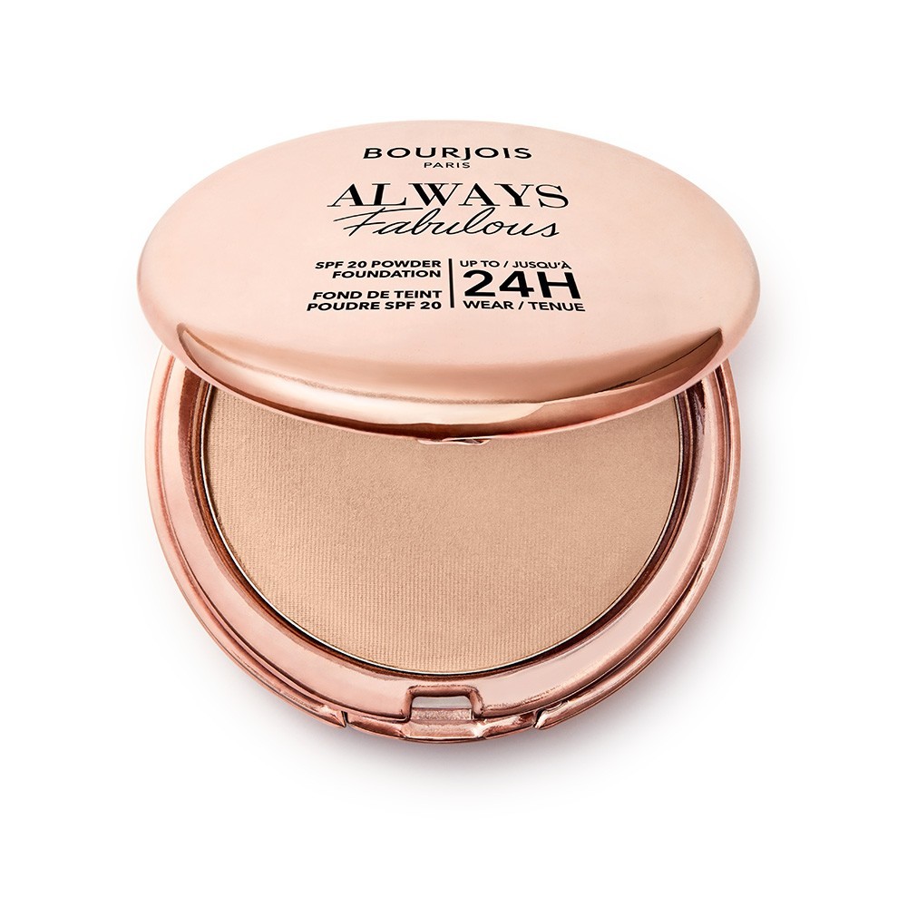 

Пудра для лица bourjois always fabulous matujący ultralekki puder kryjący z filtrem spf20 nr 125 ivory, 7g Bourjois, вес 7 гр.
