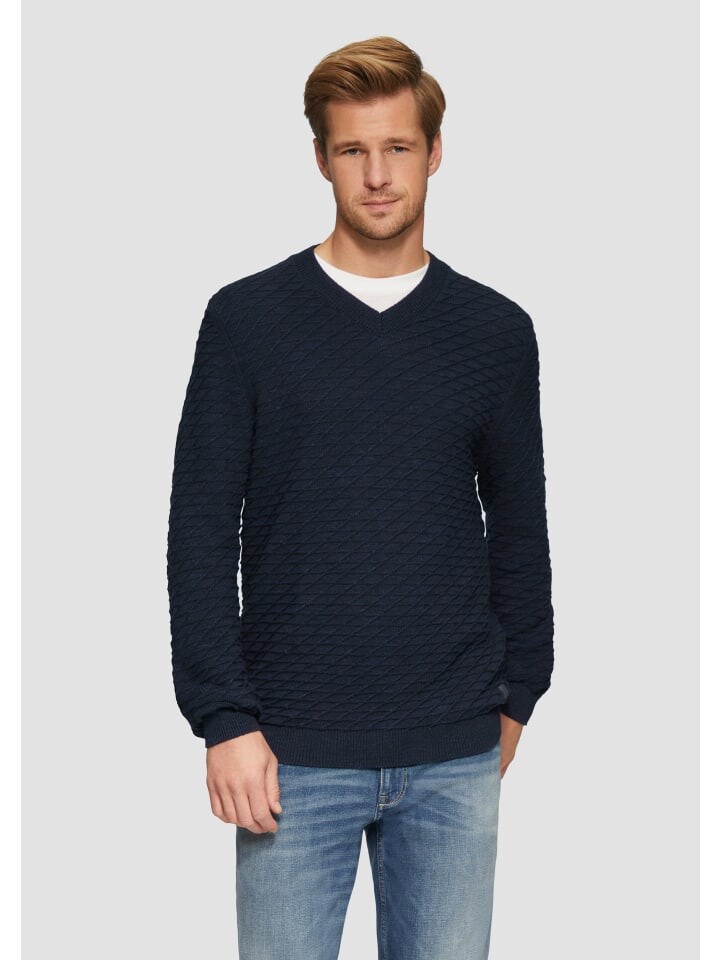 

Пуловер s.Oliver Strickpullover langarm, синий