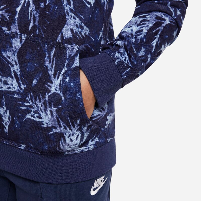 Hooded sweatshirt b nsw wash aop ft po Nike, мультиколор — фото 4