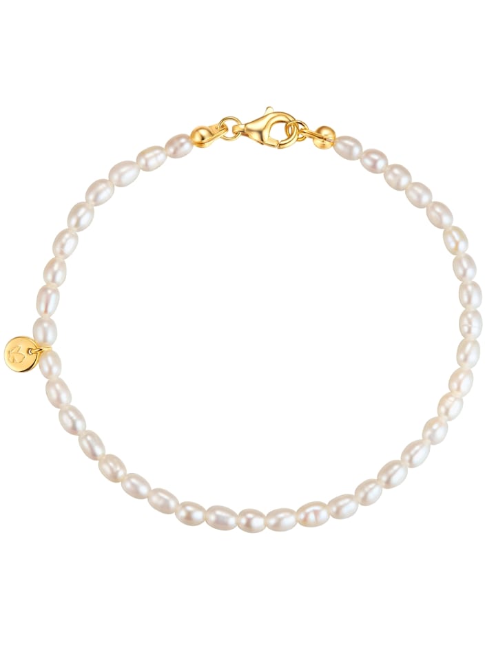 

Glanzstücke München Браслет из стерлингового серебра с белой пресноводной культивированной жемчужиной