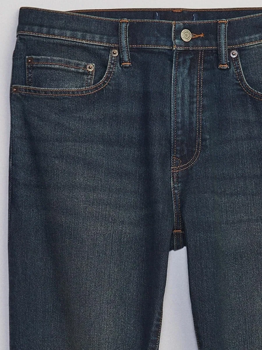 Джинсы Slim Fit GAP, Dark Wash — фото 4