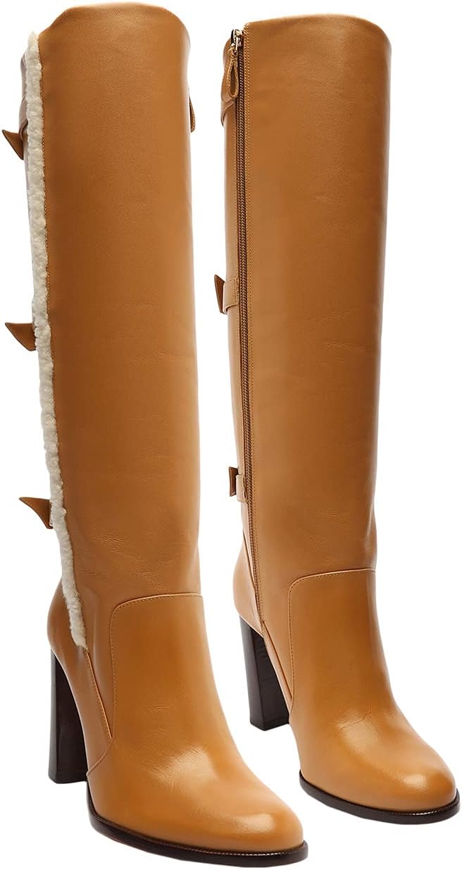 

Ботинки Alexandre Birman Lolita Tall Boot 90, цвет Butterscotch