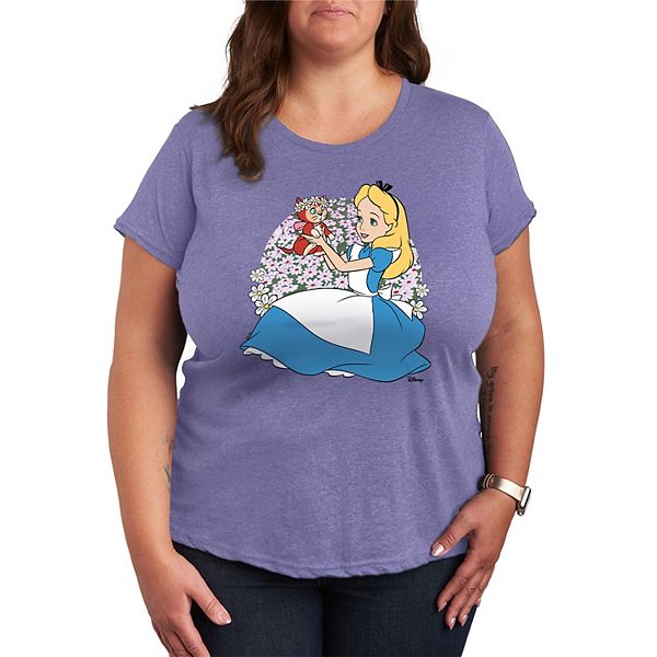 

Футболка с принтом Alice in Wonderland Alice & Dinah Disney, Heather Periwinkle