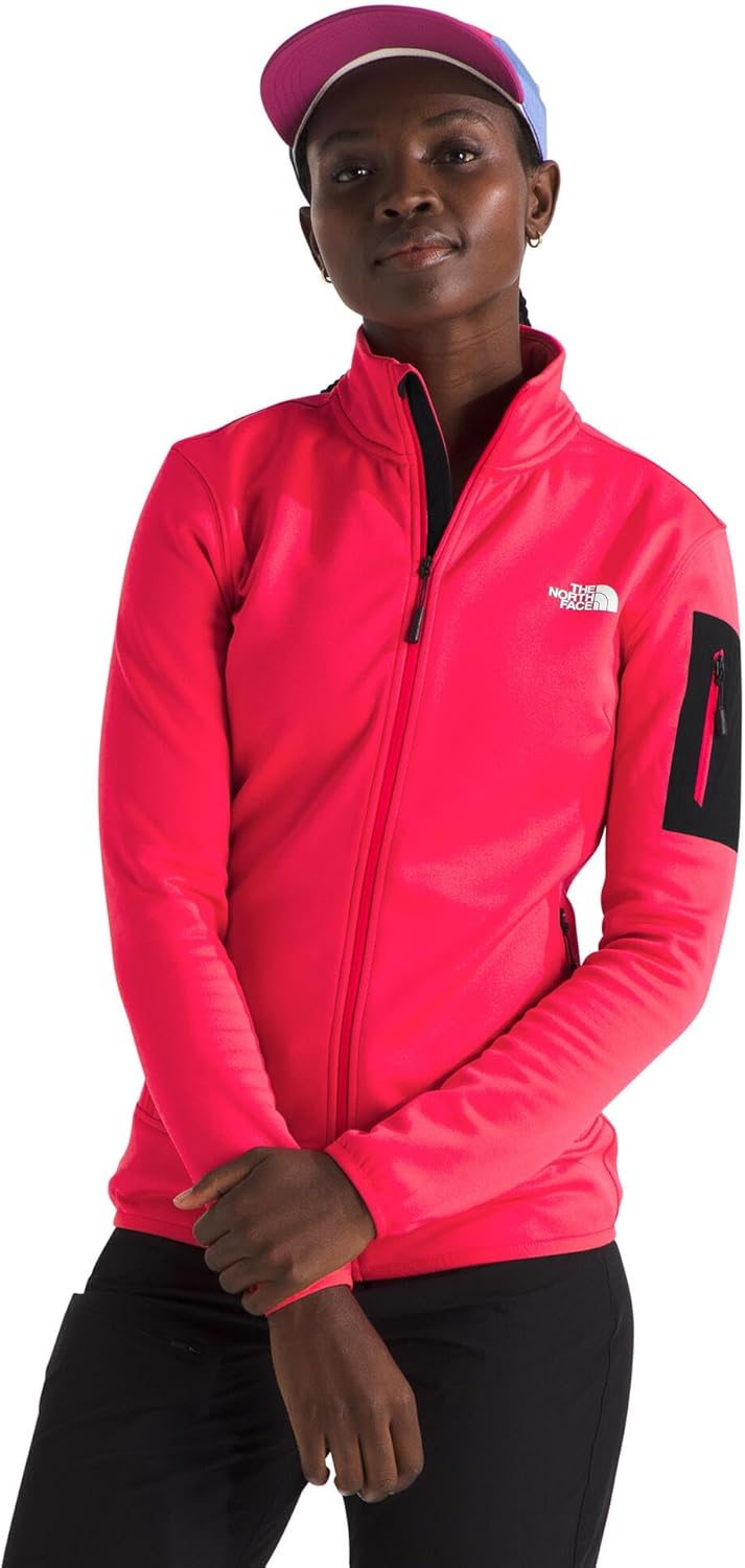 

The North Face Женская флисовая куртка Mistyescape с полной застежкой-молнией, Hibiscus/Tnf Black