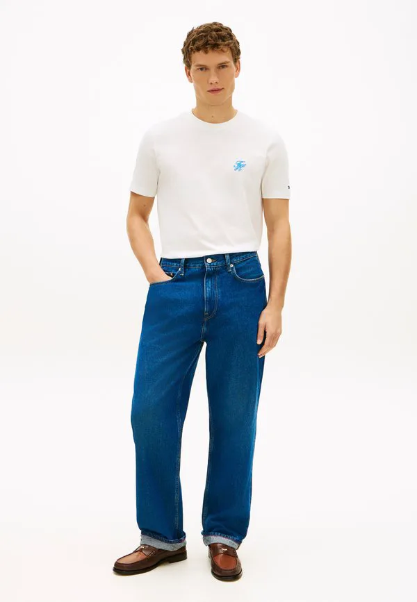 Футболка с монограммой script, базовая футболка для купальников. Tommy Hilfiger, Ecru — фото 2