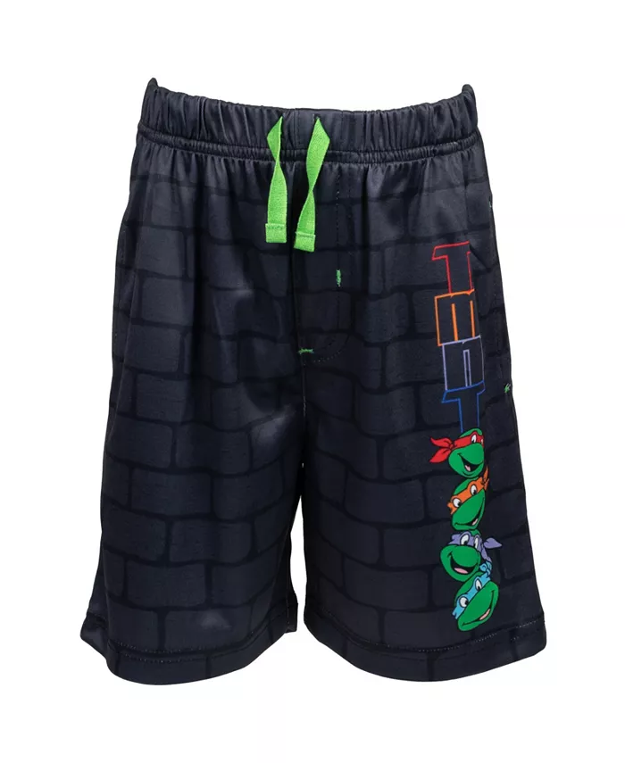 Футболка, топ и шорты (3 предмета) TEENAGE MUTANT NINJA TURTLES, мультиколор — фото 4