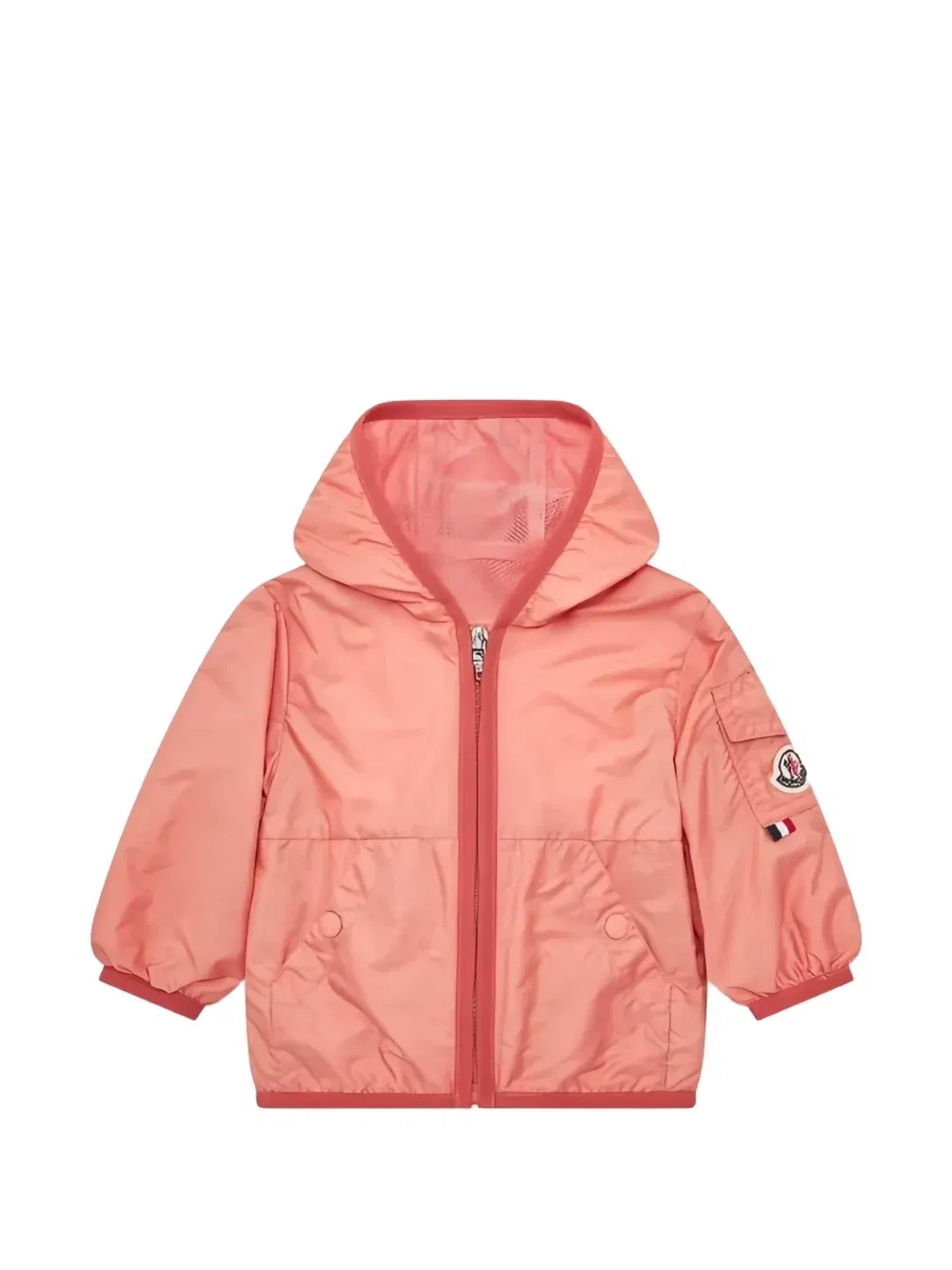 Куртка с капюшоном на молнии Moncler Enfant, оранжевый