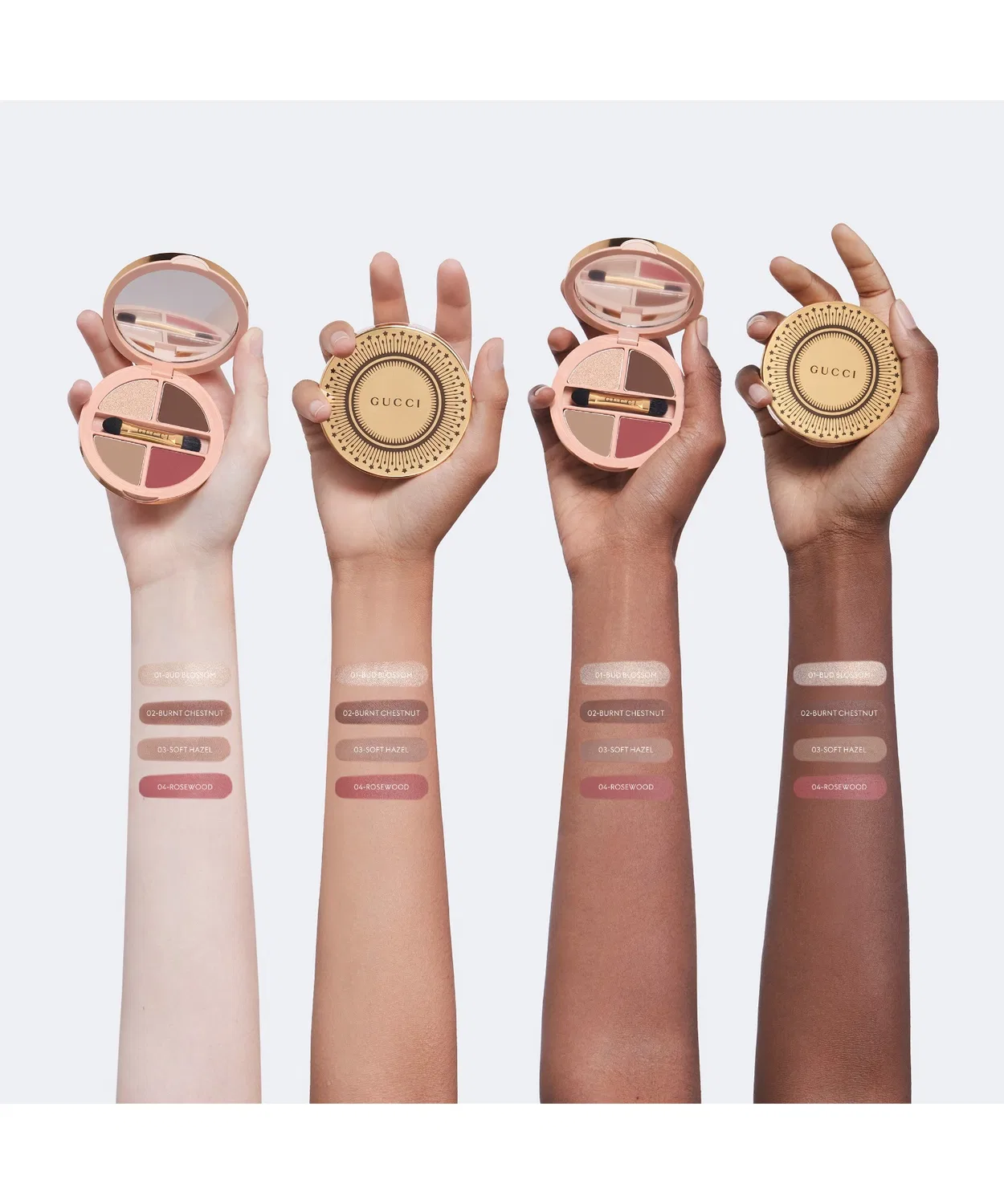 Палетка теней Gucci Palette de Beauté Quatuor 4 цвета — фото 4
