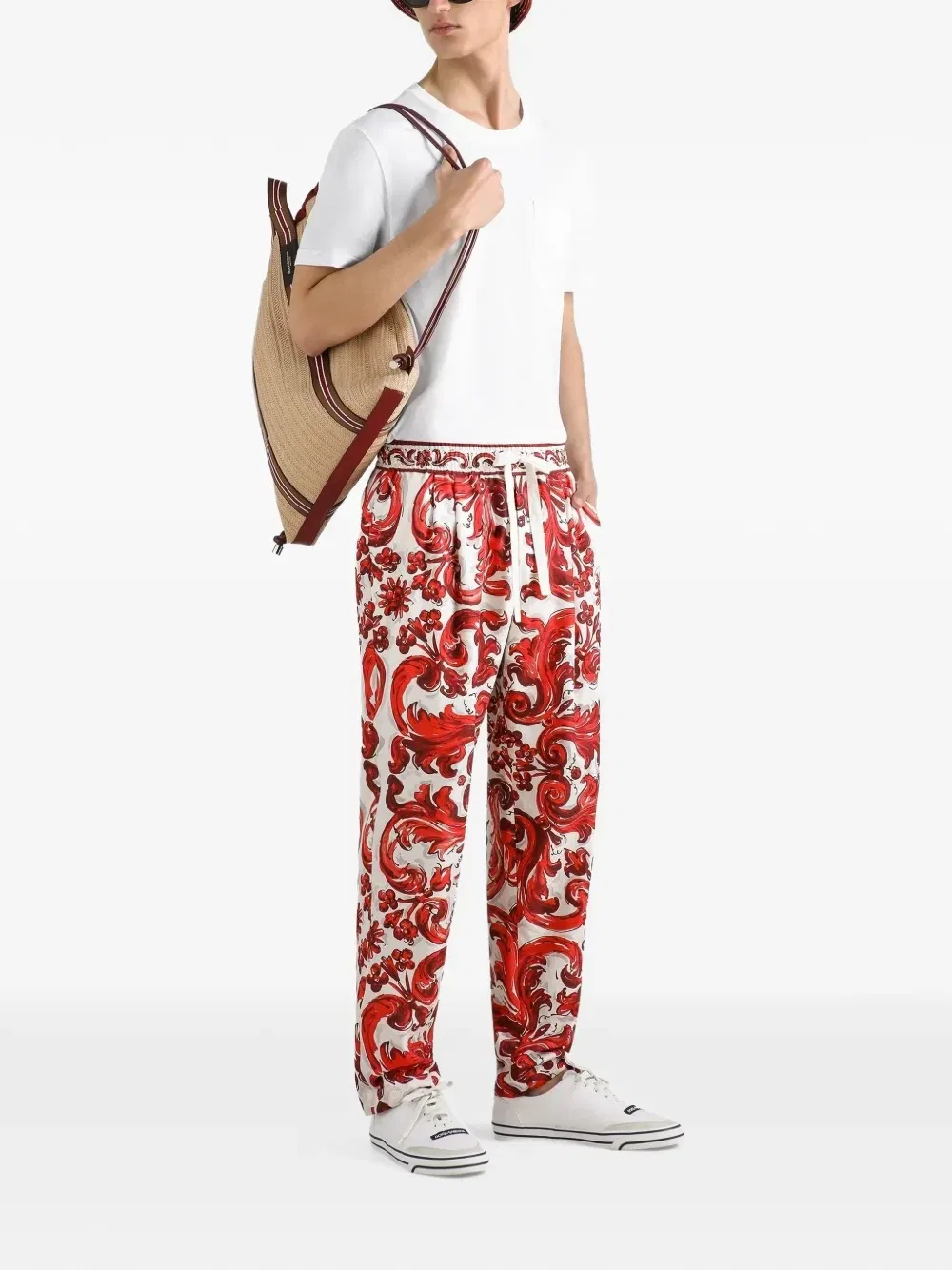 Хлопковая футболка с вышивкой логотипа Dolce & Gabbana, белый — фото 2