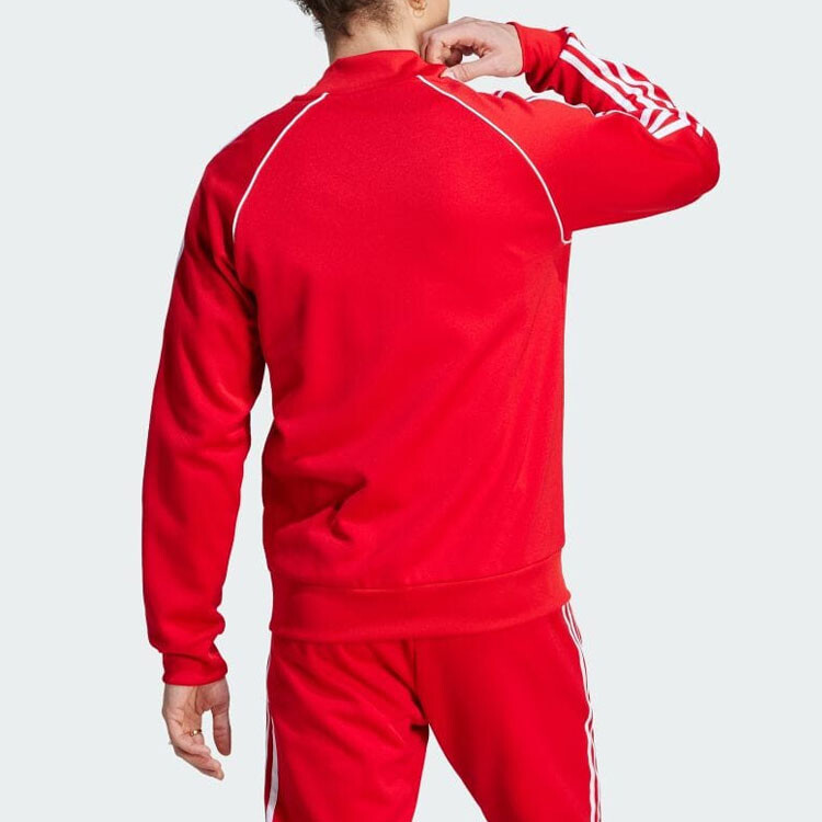 Толстовка на молнии с логотипом-трилистником Adidas Adidas Originals, красный — фото 3