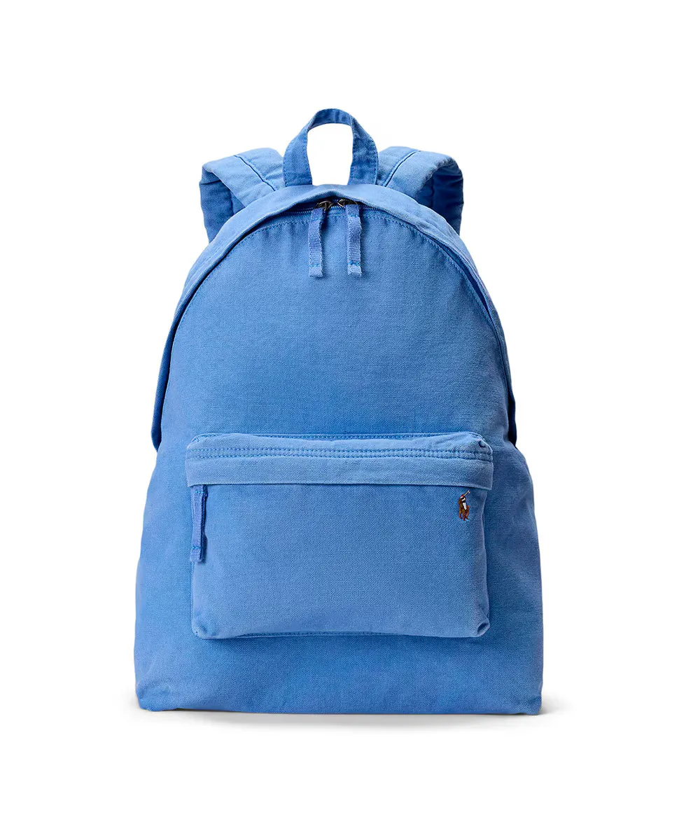 

Мужской хлопковый рюкзак с вышитой лошадью Polo Ralph Lauren, синий