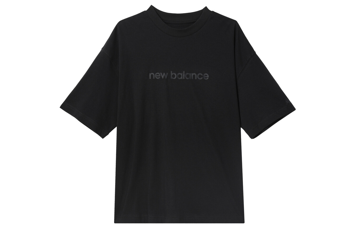 

Футболка с завышенной талией женская черная New Balance