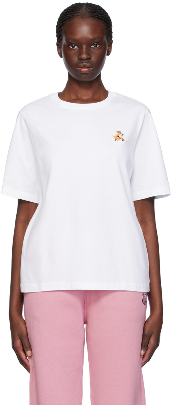 

Белая футболка Speedy Fox Maison Kitsune