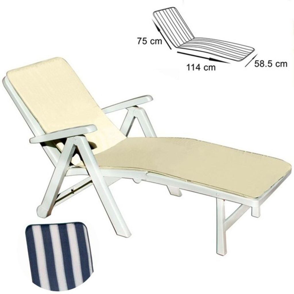 

Подушка для солярия Белый Синий Мягкий полиэстер 75 x 114 x 58,5 см TrAdE Shop Traesio
