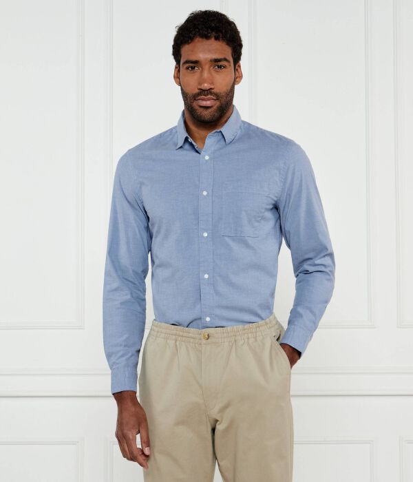 

Рубашка из шамбре Regular fit Calvin Klein, синий