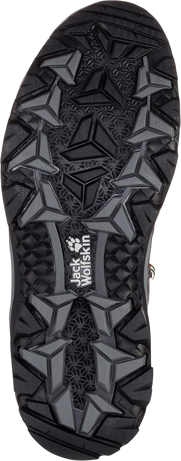 Мужские походные ботинки Jack Wolfskin Vojo 3 Texapore Mid, оранжевый/серый — фото 4