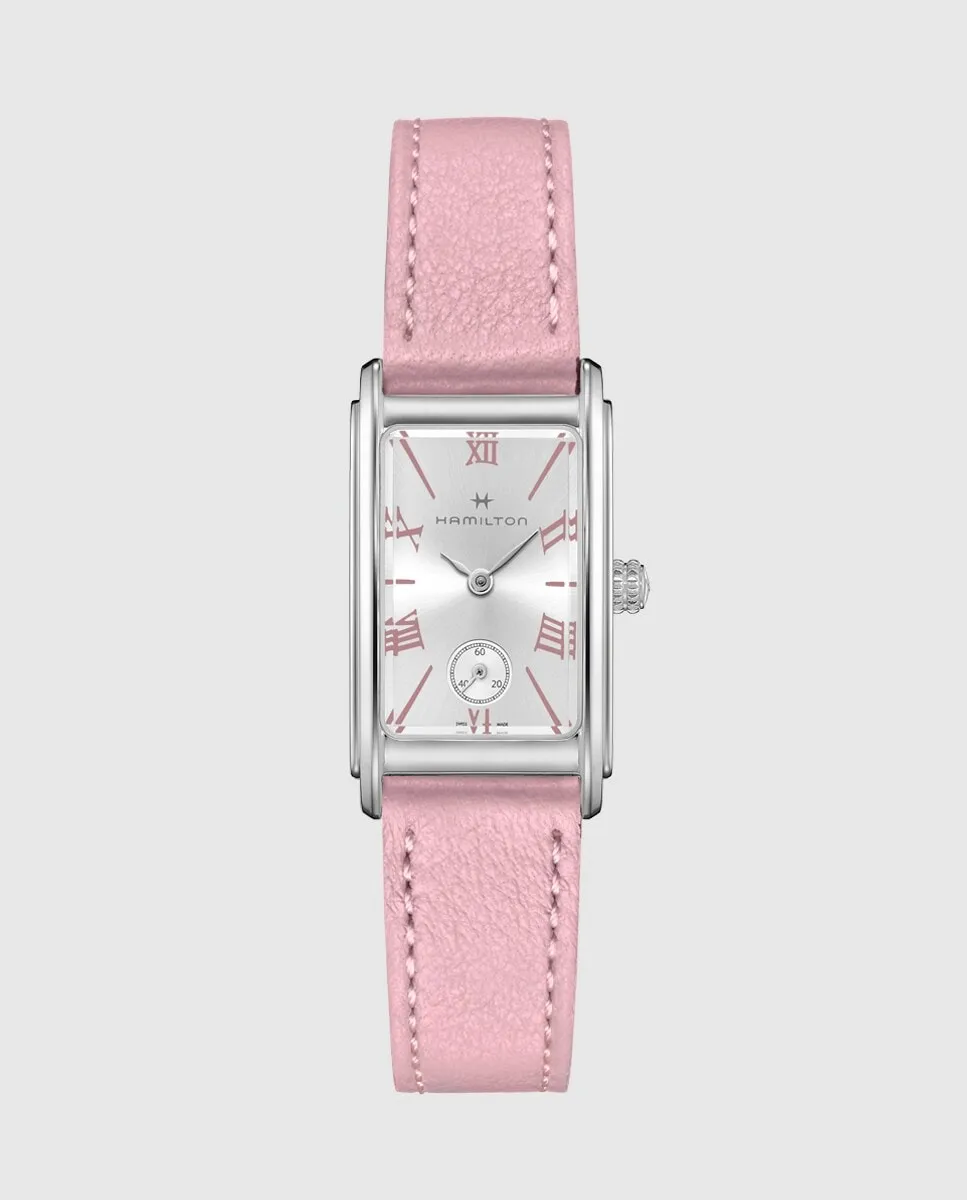 

Женские часы American Classic Ardmore H11221853 с кожаным ремешком Hamilton, розовый