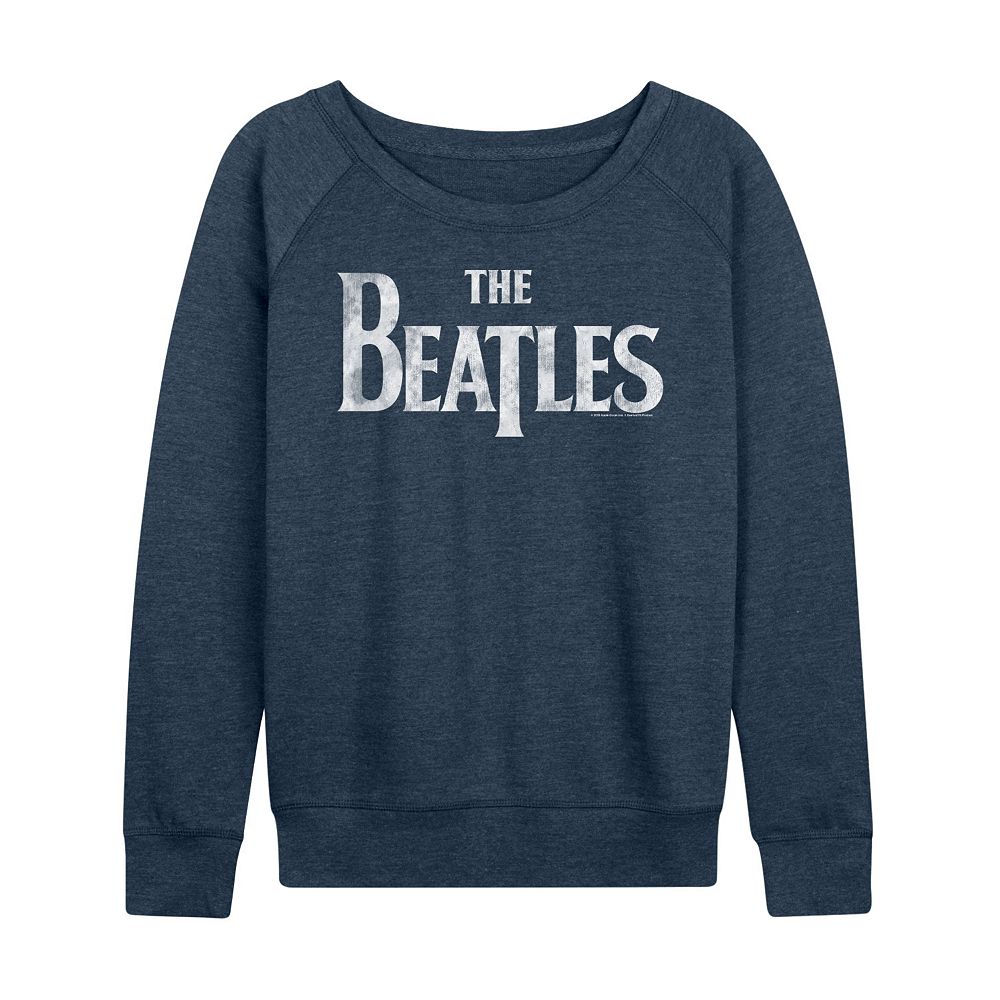 

Женский легкий свитшот из френч терри с логотипом The Beatles Licensed Character, цвет Heather Indigo