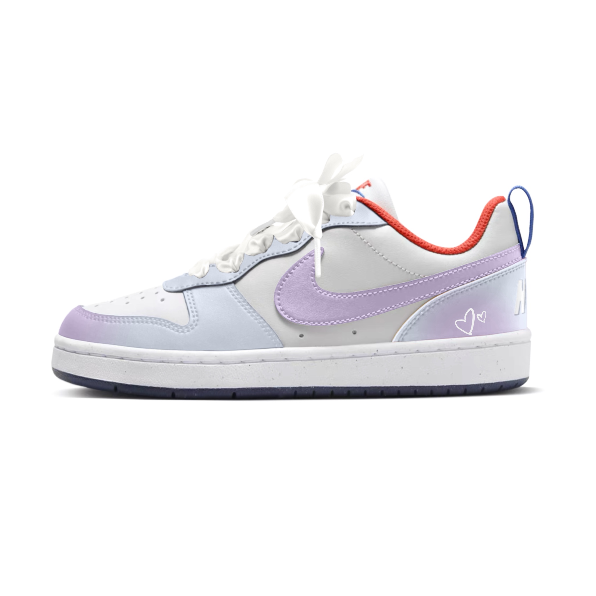 

Nike Детские кроссовки для скейтбординга Court Borough Neon Star Cluster с низким верхом, фиолетовые, для подростков