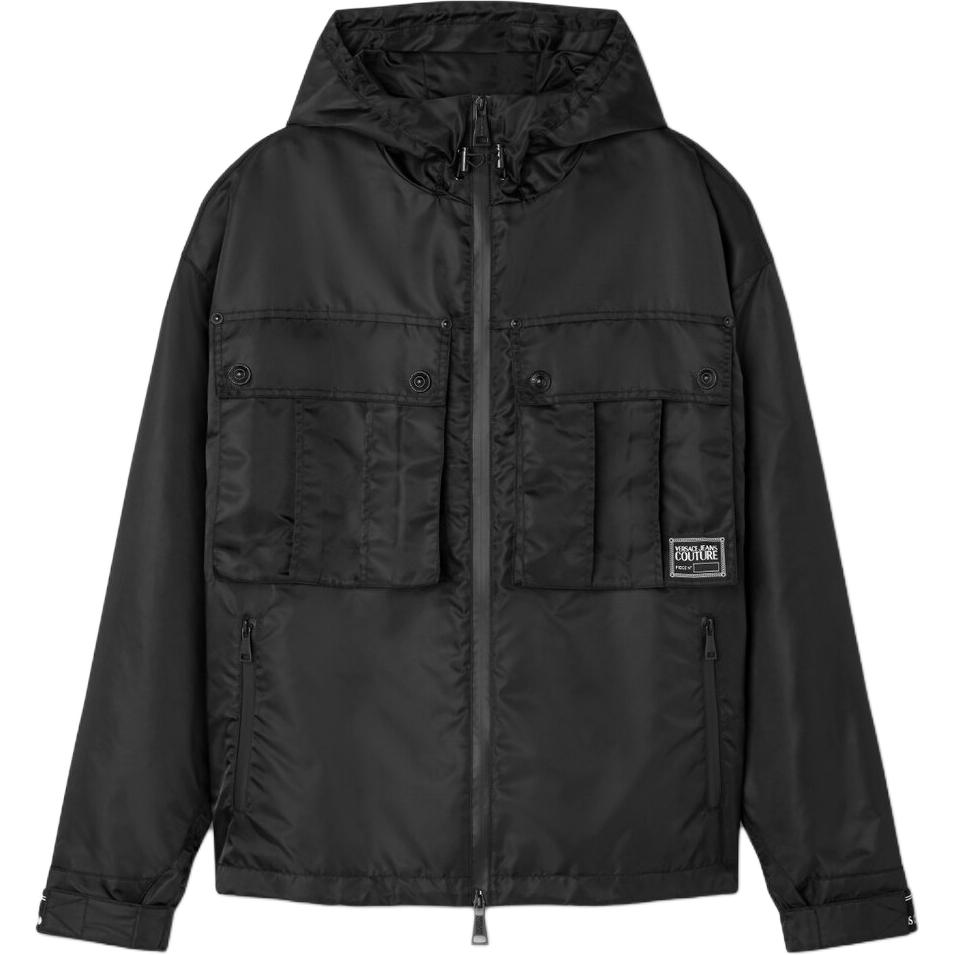 

VERSACE JEANS COUTURE Куртка с капюшоном и карманами, Black