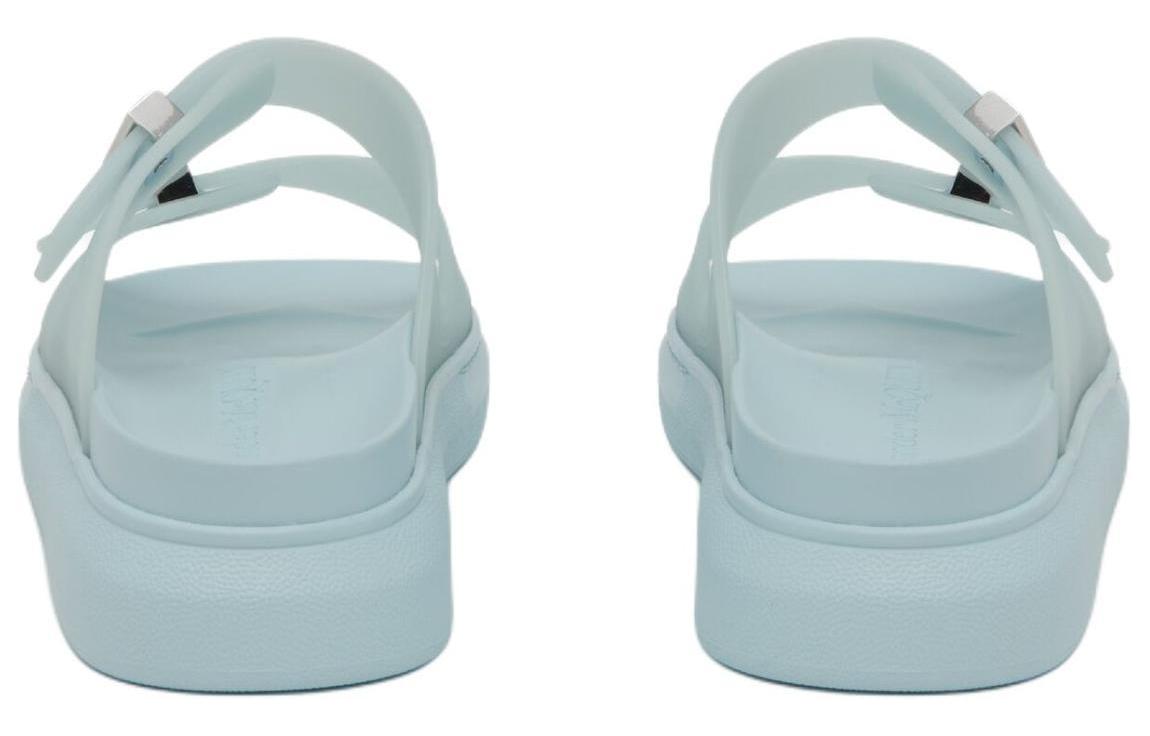 Тапочки (WMNS) Alexander McQueen Hybrid Slides 'Powder Blue Silver' 658063W4TM14711, синий — фото 4