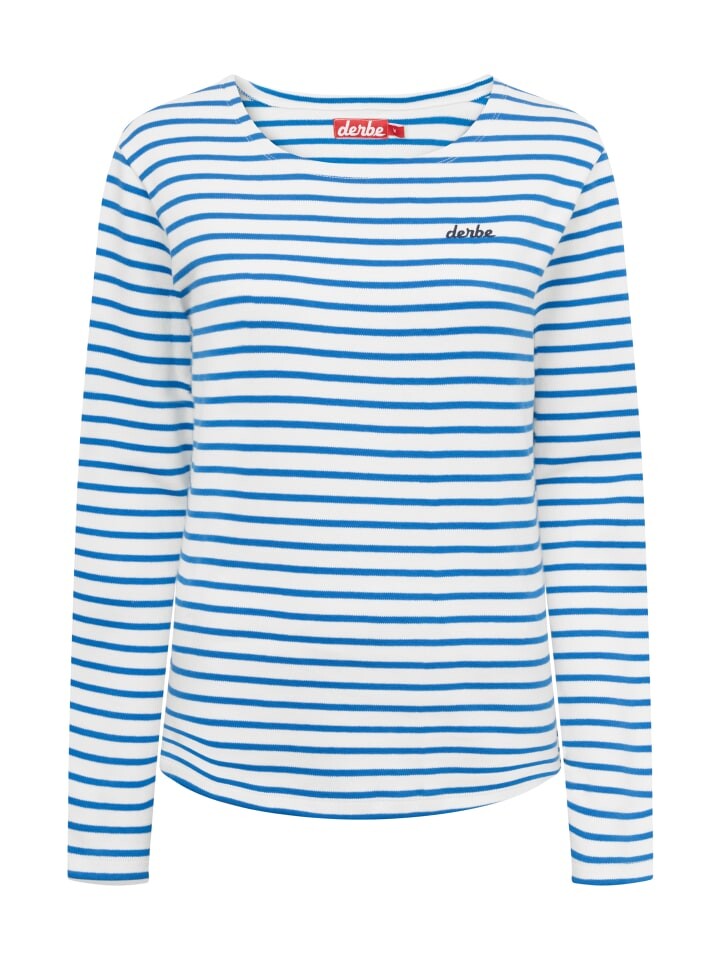 

Рубашка с длинным рукавом Derbe Interstriped, цвет off white/princess blue