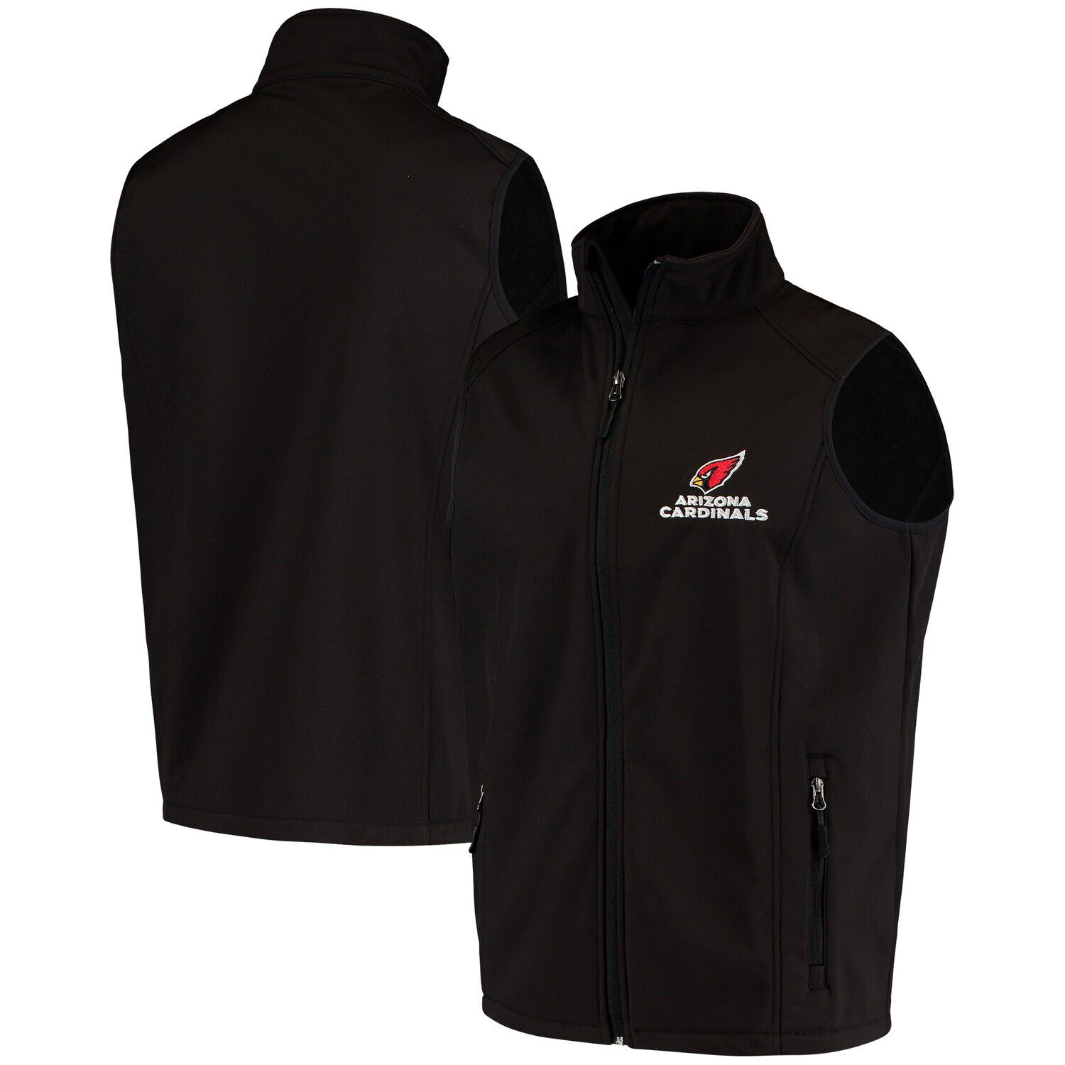 

Мужской жилет Dunbrooke Black Arizona Cardinals Circle Archer Softshell с молнией во всю длину