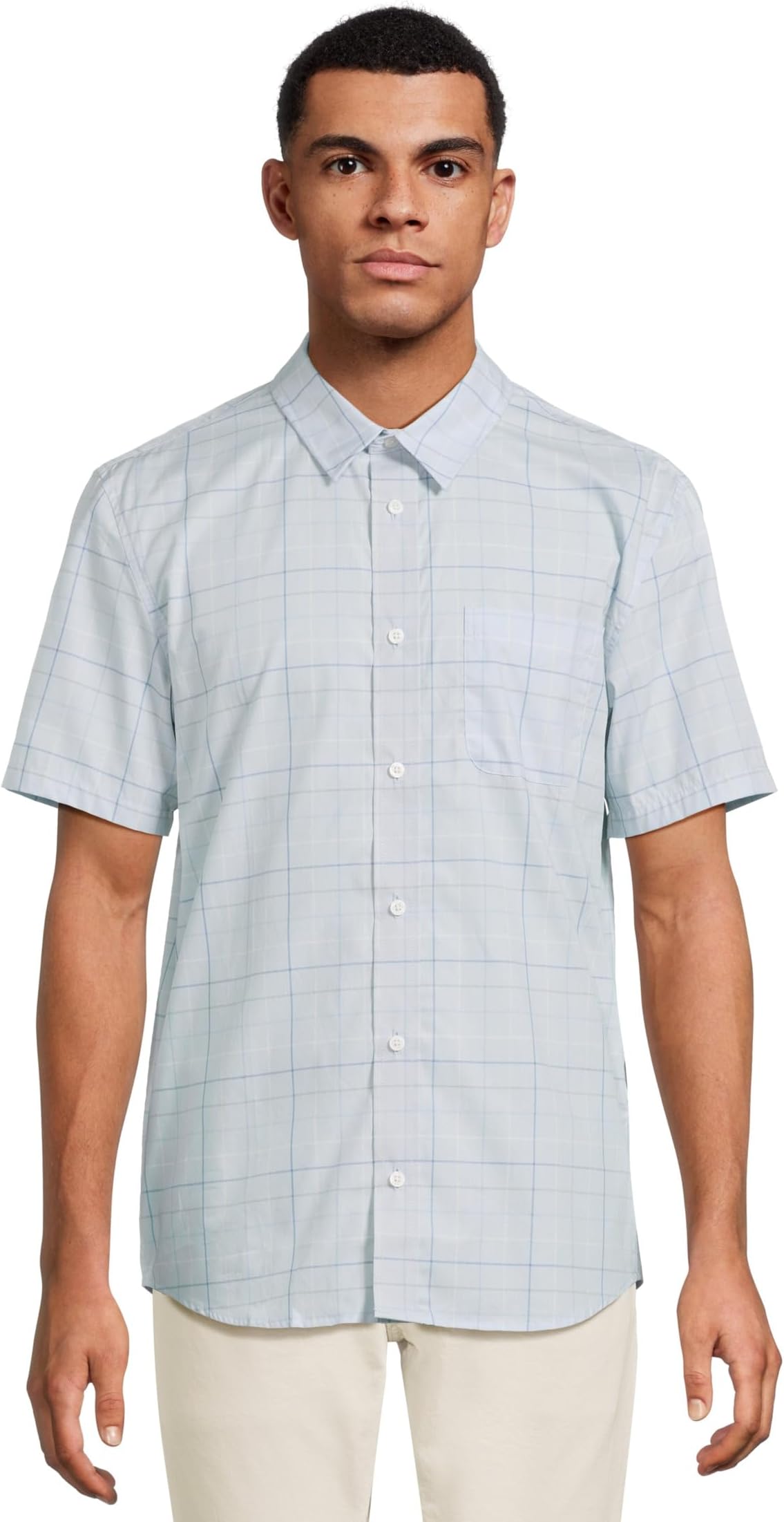 

Рубашка Pendleton Academy Shirt Short Sleeve, цвет Blue Check