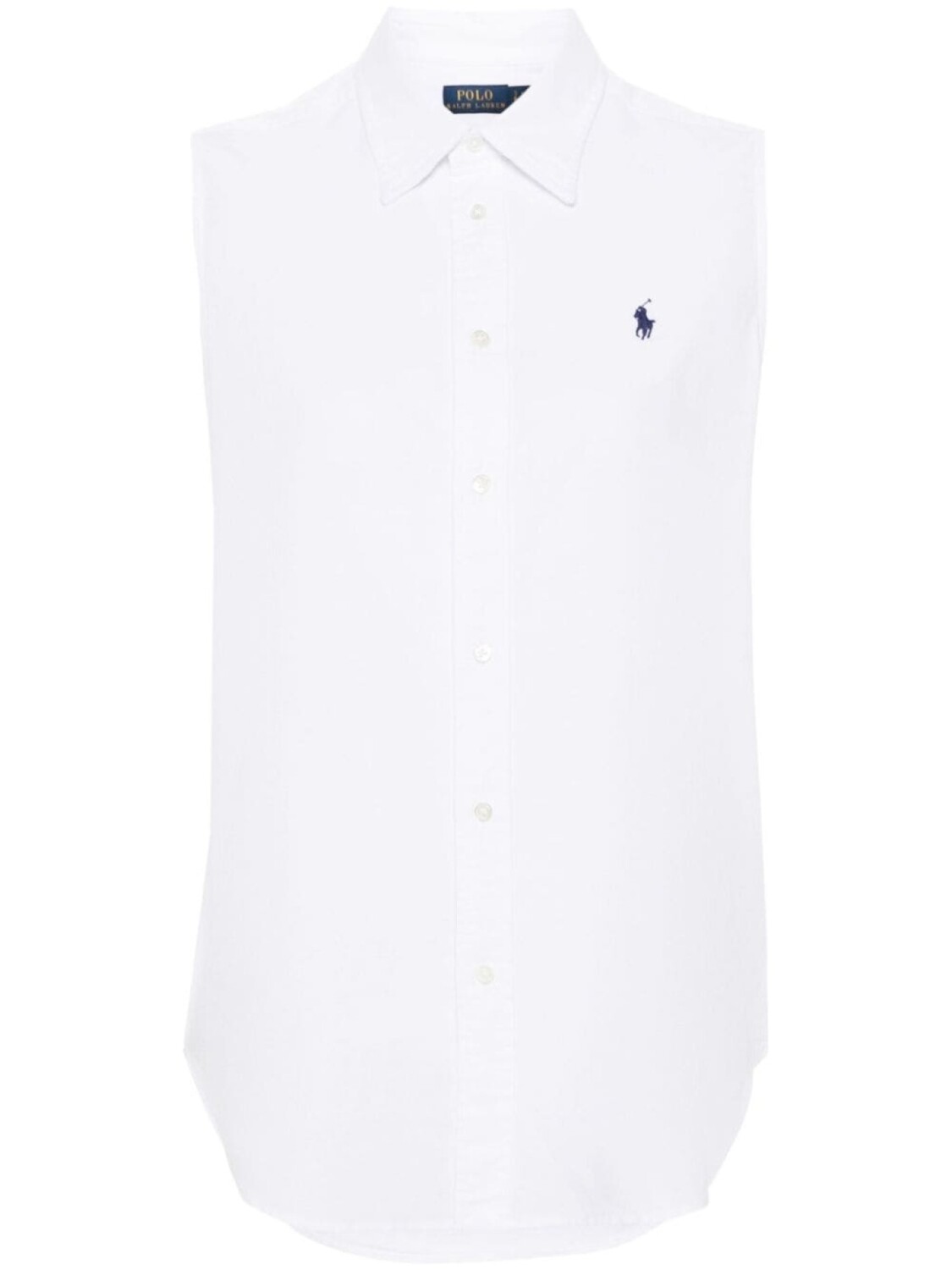 

Polo Ralph Lauren рубашка Polo-Pony без рукавов, белый