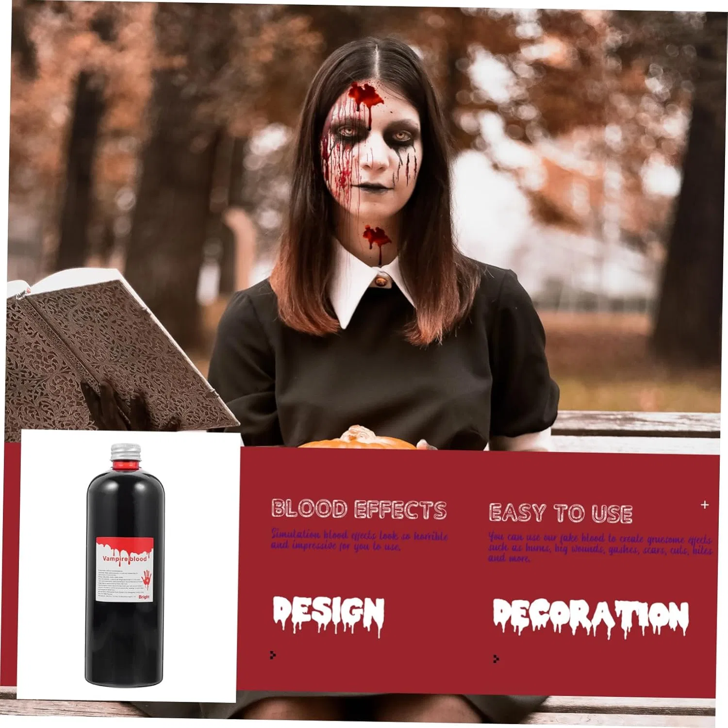 Искусственная кровь для косплея FRCOLOR 500 мл красная — фото 4