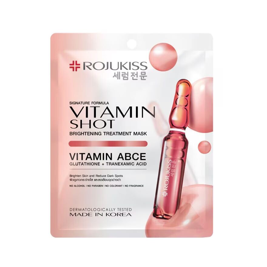 

Rojukiss Осветляющая лечебная маска с витамином Shot, 1 шт, Peach