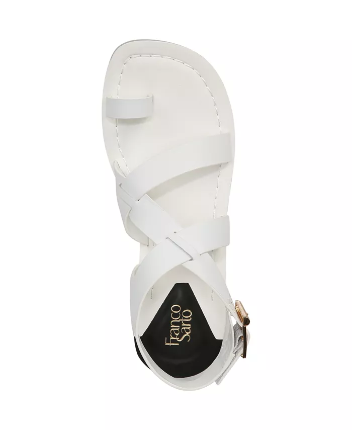 Женские босоножки Ina Toe Loop на платформе с ремешком на щиколотке Franco Sarto, белый — фото 4