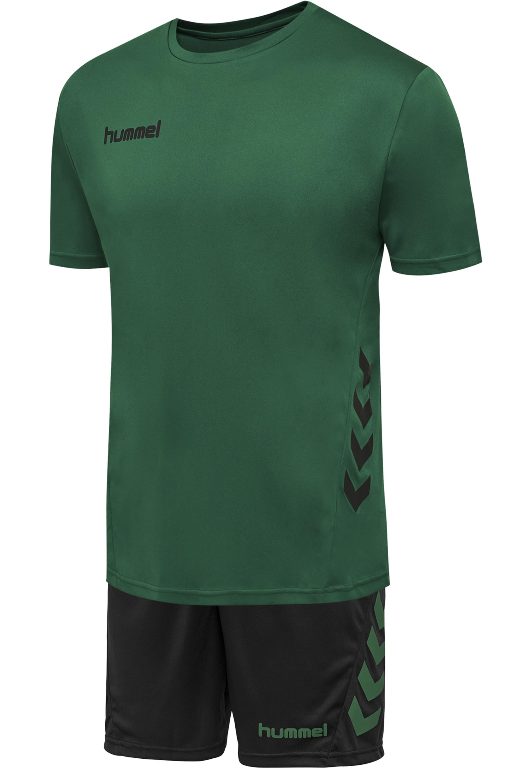 

Hummel Тренировочный костюм в темно-зеленом и черном цветах