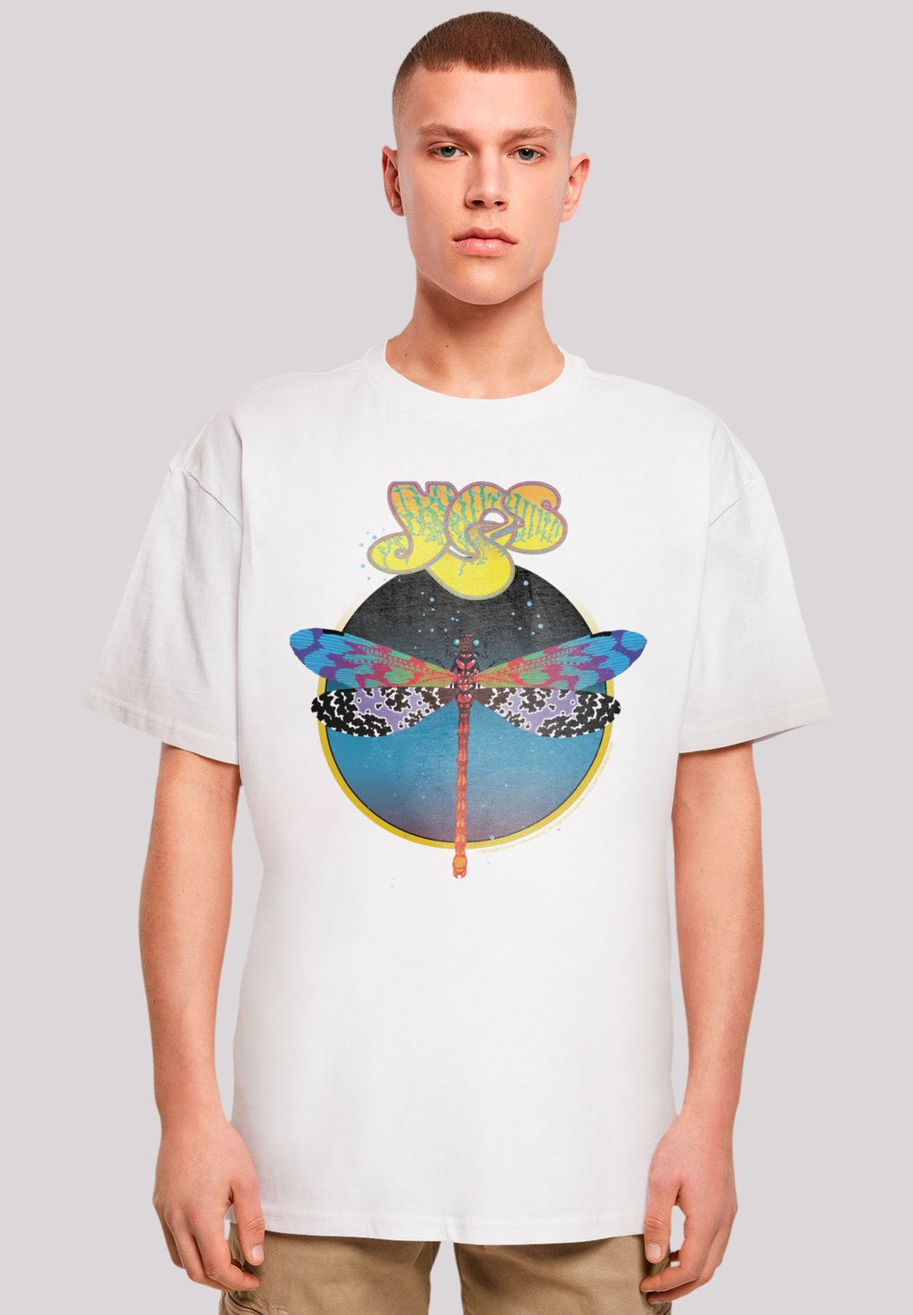 

Футболка с принтом YES DRAGONFLY TOUR V1 F4NT4STIC, белый