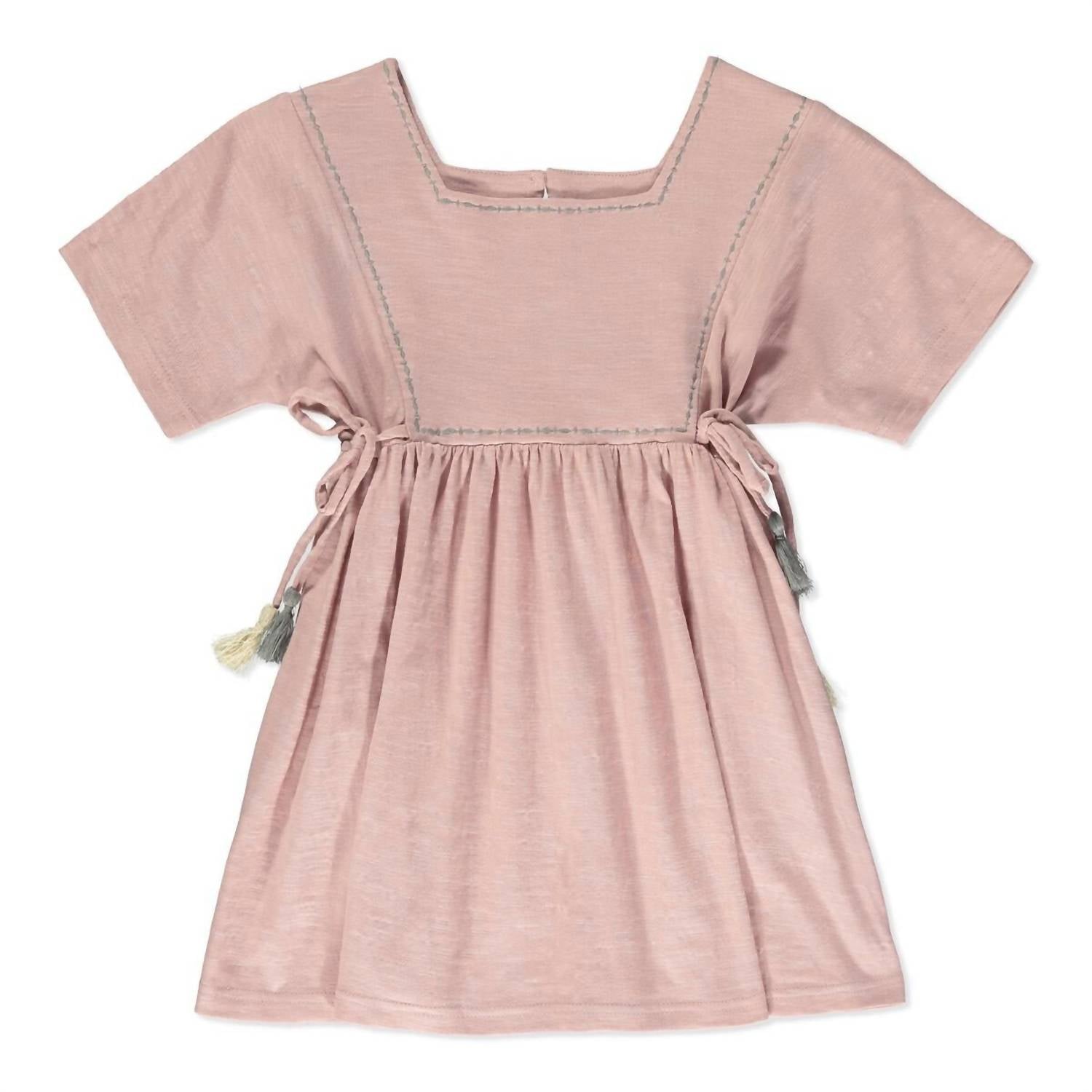 

Платье Tokyo Angel с рукавами для девочки в цвете Powder Pink POPPET & FOX