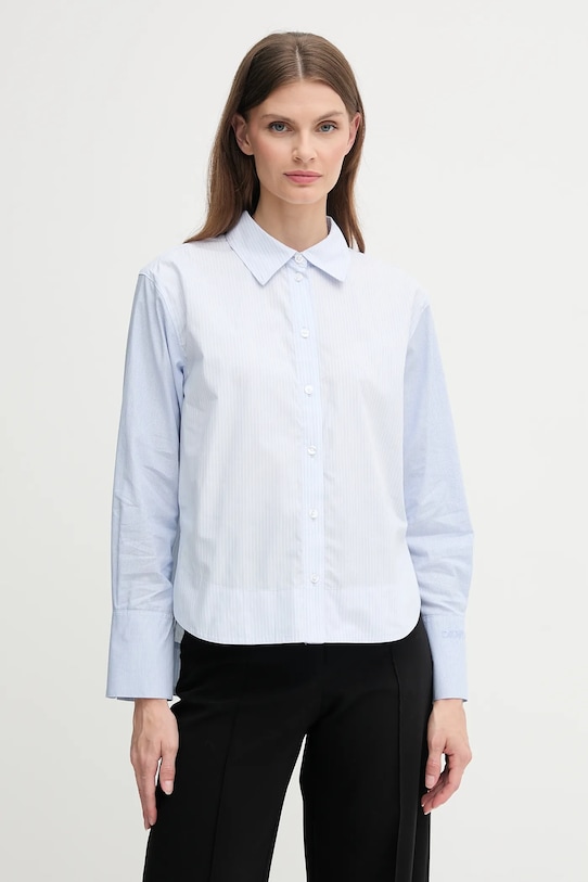 

Хлопковая рубашка Dkny, синий