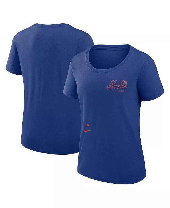 

Женская футболка Royal New York Mets Authentic Collection Performance с круглым вырезом Nike